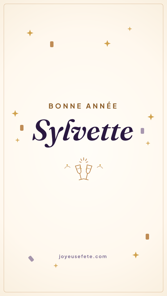 Image « Bonne année Sylvette » au format story