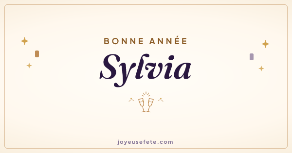 Image « Bonne année Sylvia » au format large