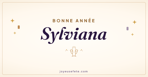 Image « Bonne année Sylviana » au format large