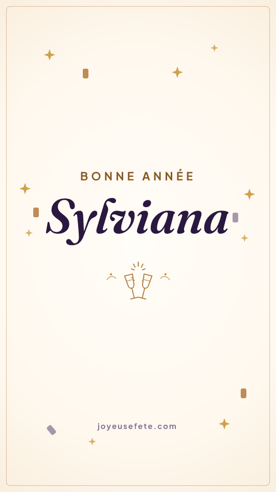 Image « Bonne année Sylviana » au format story
