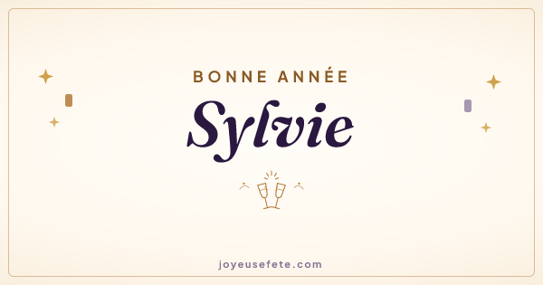 Image « Bonne année Sylvie » au format large