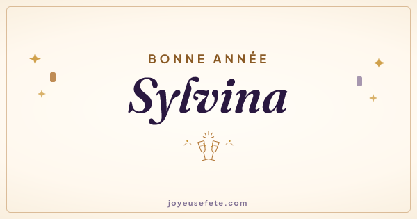Image « Bonne année Sylvina » au format large
