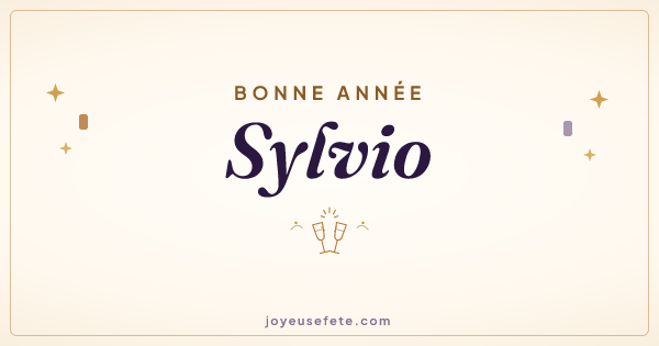 Image « Bonne année Sylvio » au format large
