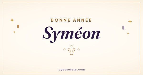 Image « Bonne année Syméon » au format large