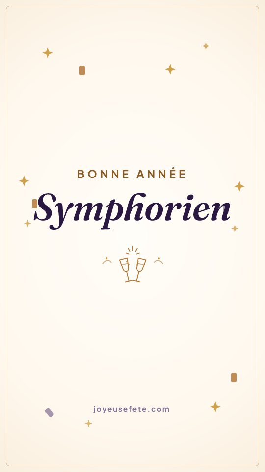 Image « Bonne année Symphorien » au format story