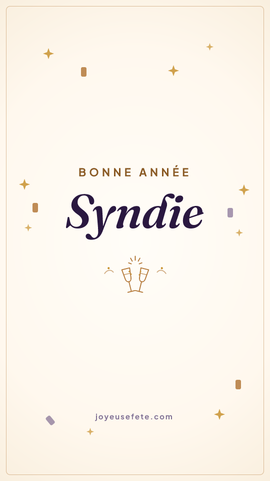 Image « Bonne année Syndie » au format story