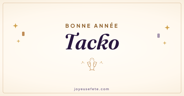 Image « Bonne année Tacko » au format large