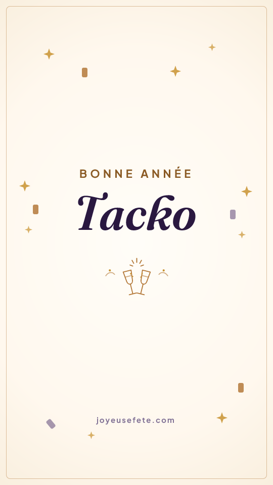 Image « Bonne année Tacko » au format story