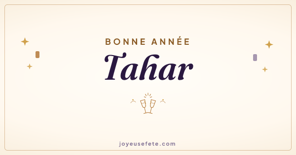 Image « Bonne année Tahar » au format large