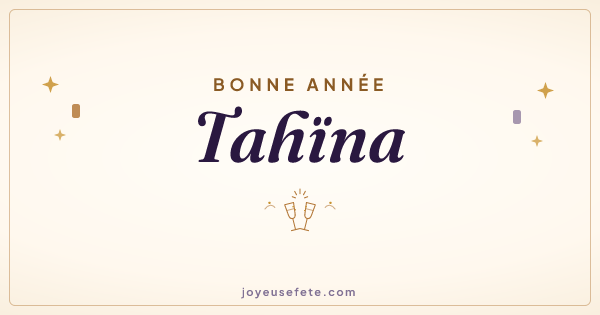 Image « Bonne année Tahïna » au format large