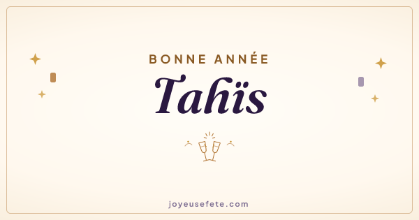 Image « Bonne année Tahïs » au format large