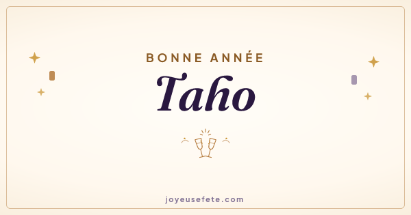 Image « Bonne année Taho » au format large