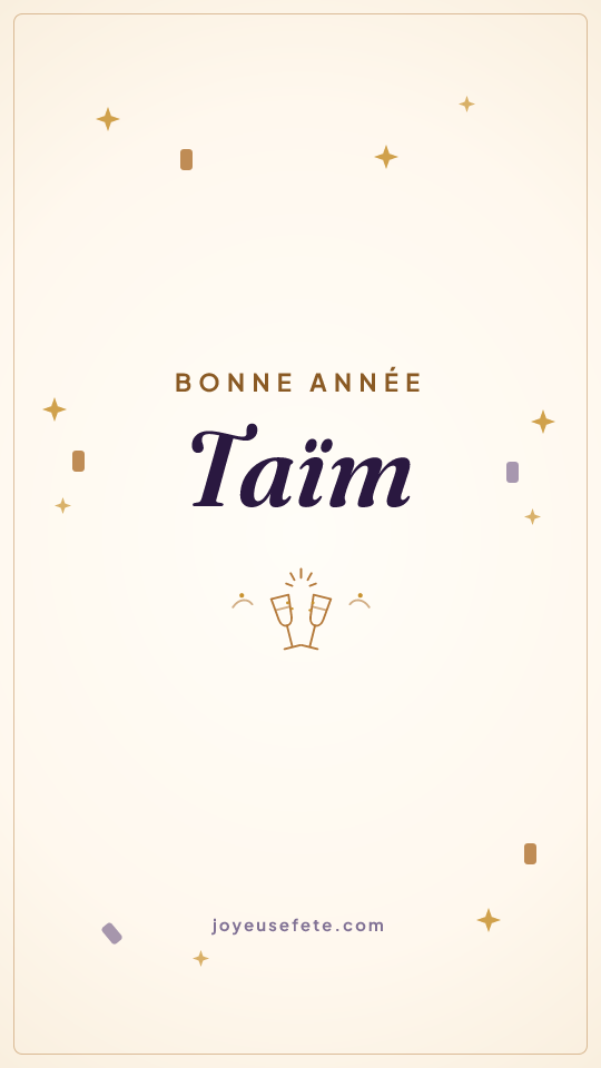 Image « Bonne année Taïm » au format story