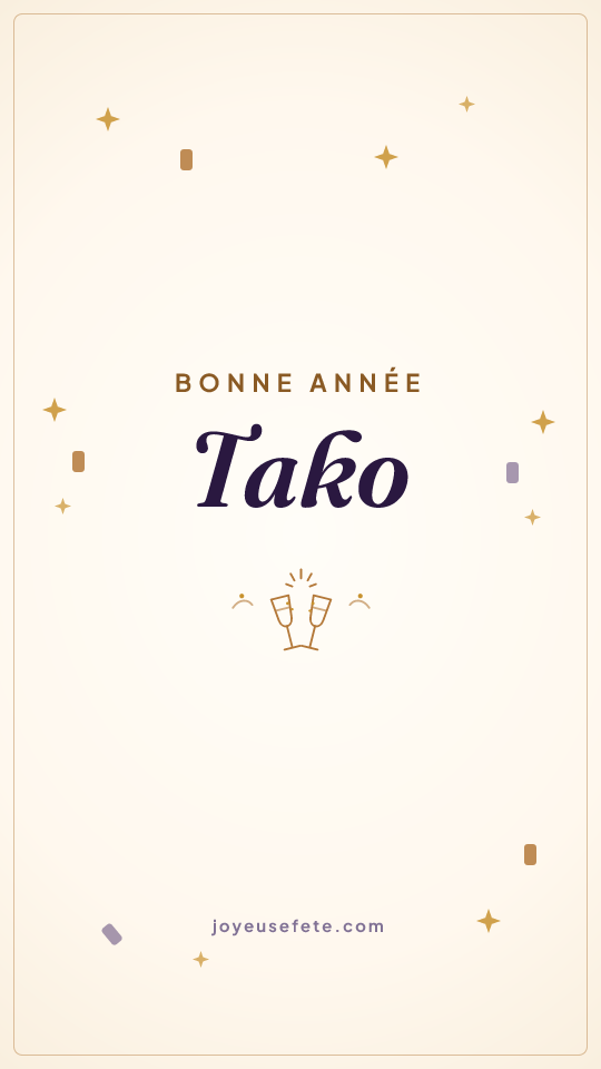 Image « Bonne année Tako » au format story