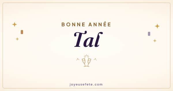 Image « Bonne année Tal » au format large