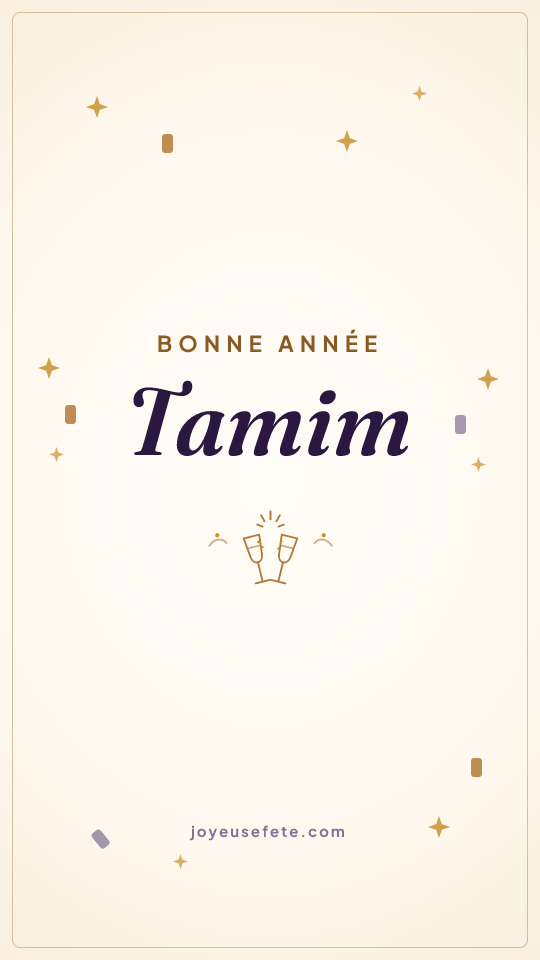 Image « Bonne année Tamim » au format story