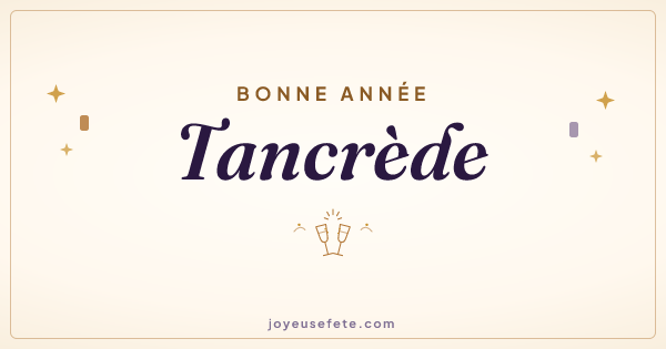 Image « Bonne année Tancrède » au format large