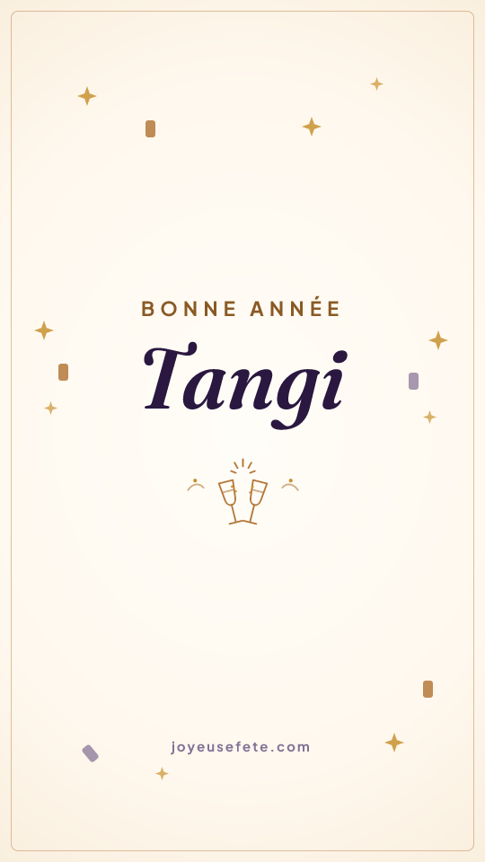 Image « Bonne année Tangi » au format story