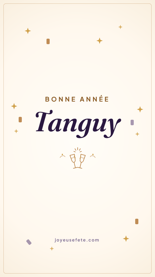 Image « Bonne année Tanguy » au format story