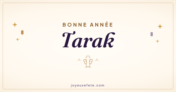 Image « Bonne année Tarak » au format large