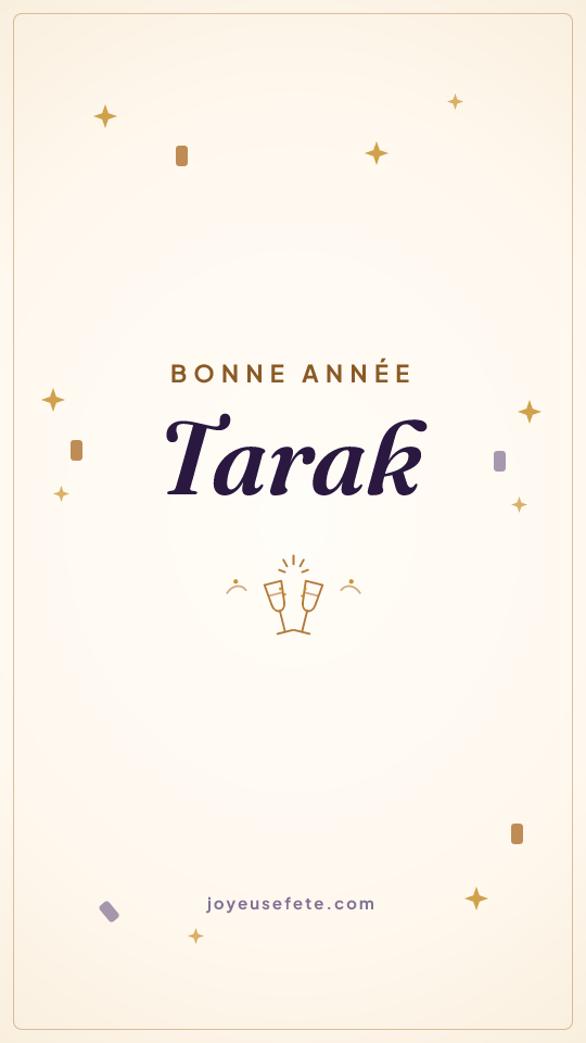Image « Bonne année Tarak » au format story