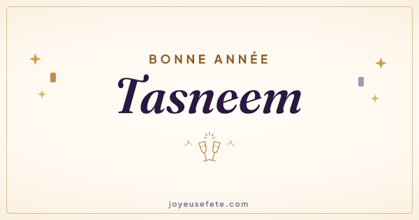 Image « Bonne année Tasneem » au format large