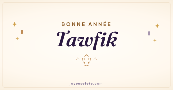 Image « Bonne année Tawfik » au format large