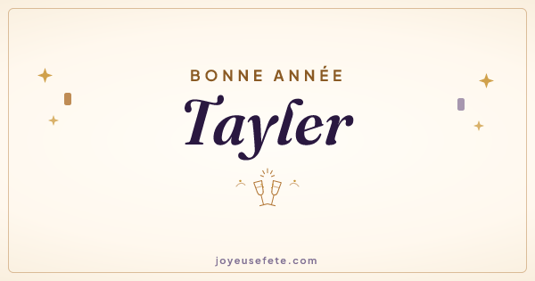 Image « Bonne année Tayler » au format large