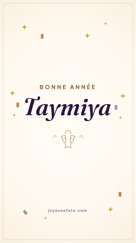 Image « Bonne année Taymiya » au format story