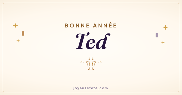 Image « Bonne année Ted » au format large