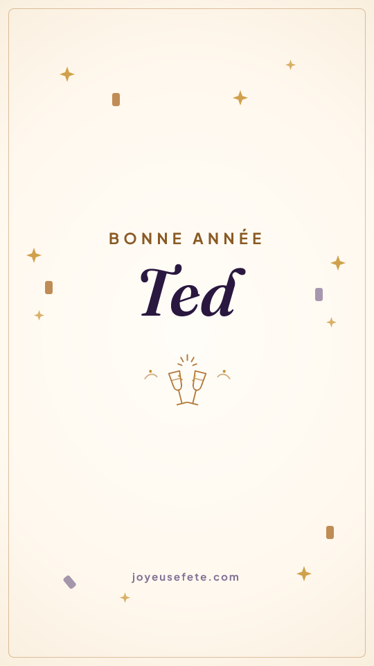 Image « Bonne année Ted » au format story