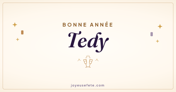 Image « Bonne année Tedy » au format large