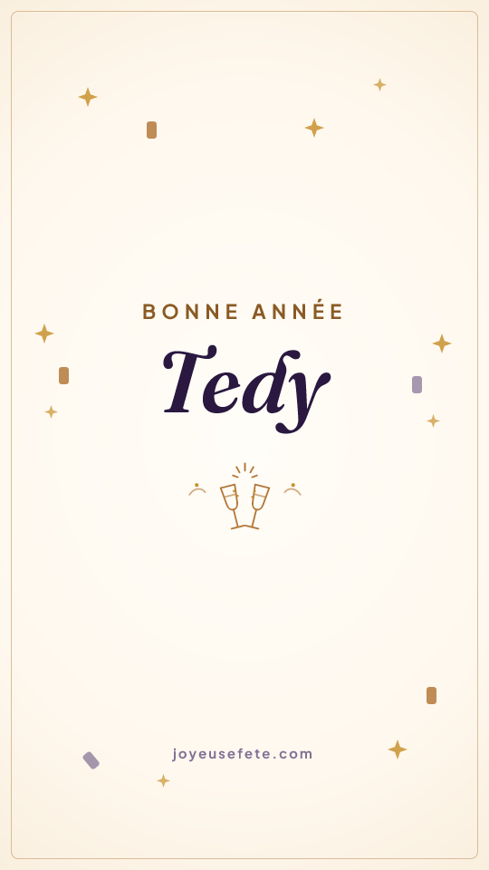 Image « Bonne année Tedy » au format story