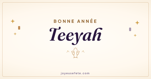 Image « Bonne année Teeyah » au format large