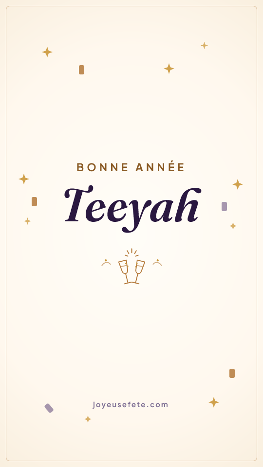 Image « Bonne année Teeyah » au format story