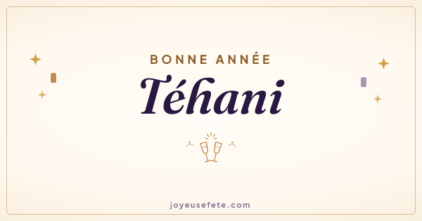 Image « Bonne année Téhani » au format large