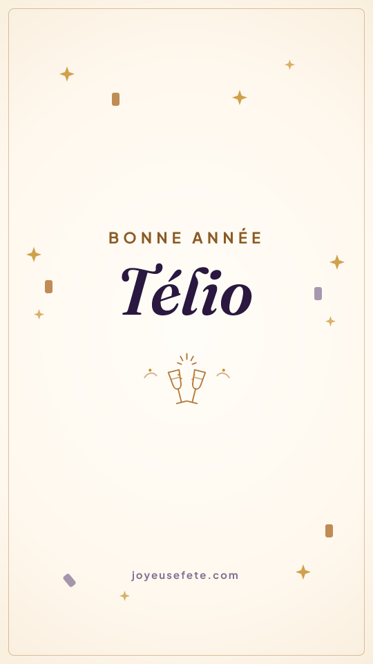 Image « Bonne année Télio » au format story