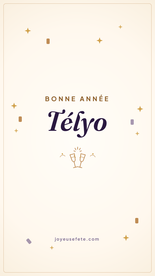 Image « Bonne année Télyo » au format story