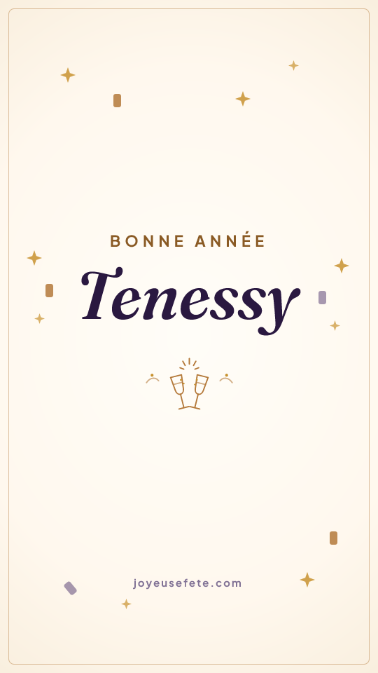 Image « Bonne année Tenessy » au format story