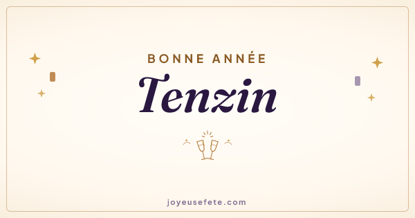 Image « Bonne année Tenzin » au format large