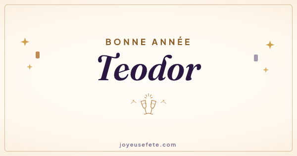 Image « Bonne année Teodor » au format large
