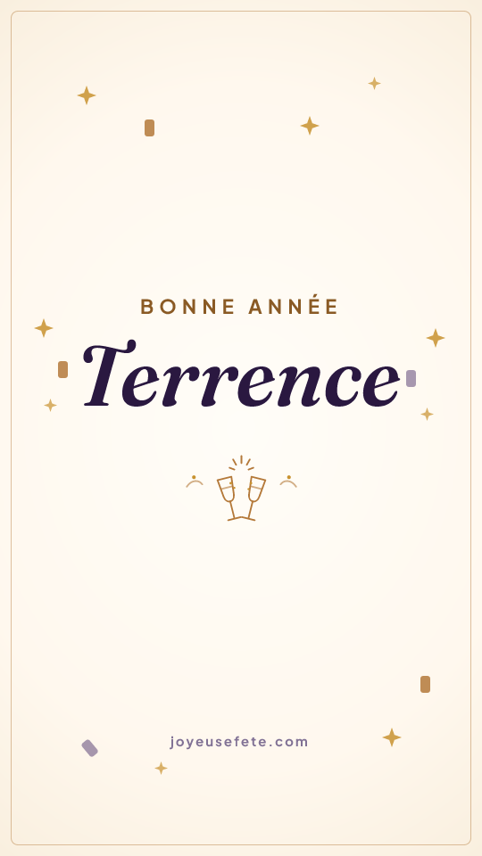 Image « Bonne année Terrence » au format story