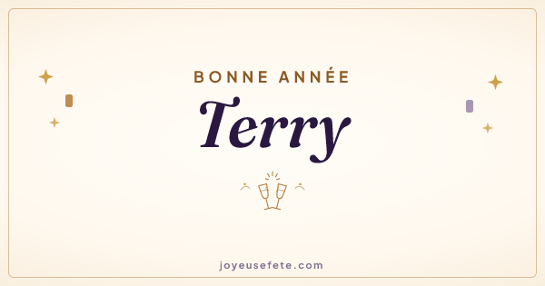 Image « Bonne année Terry » au format large