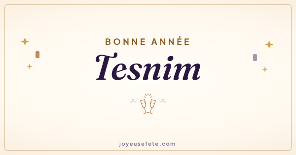 Image « Bonne année Tesnim » au format large