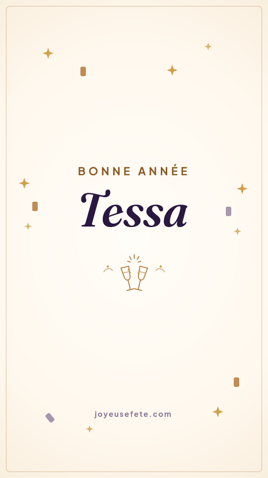 Image « Bonne année Tessa » au format story
