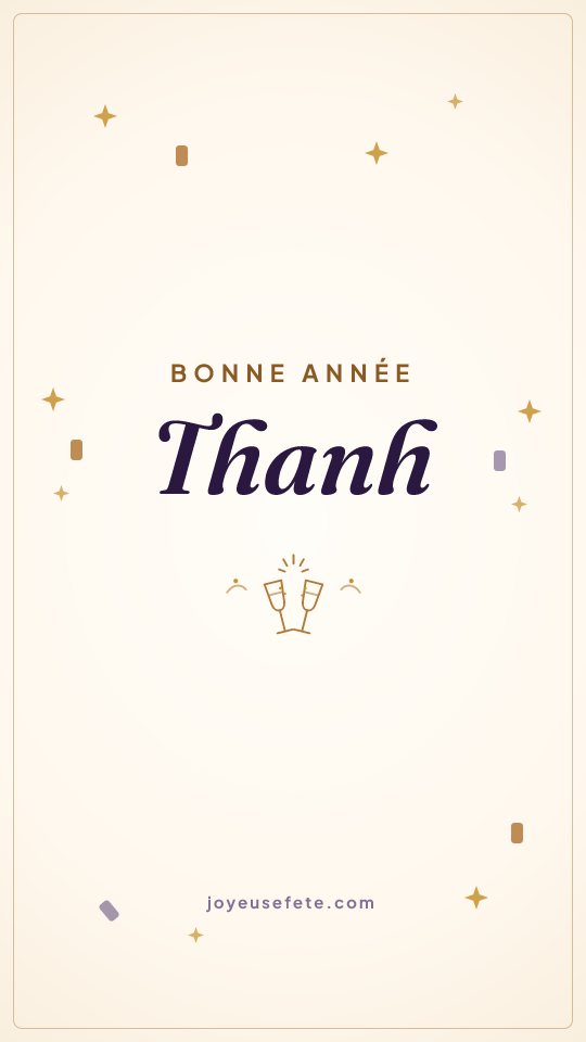 Image « Bonne année Thanh » au format story