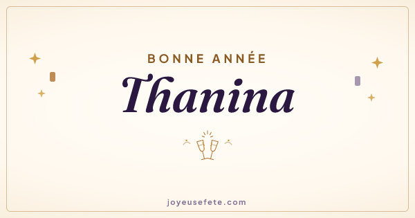 Image « Bonne année Thanina » au format large