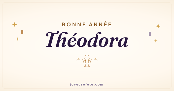 Image « Bonne année Théodora » au format large