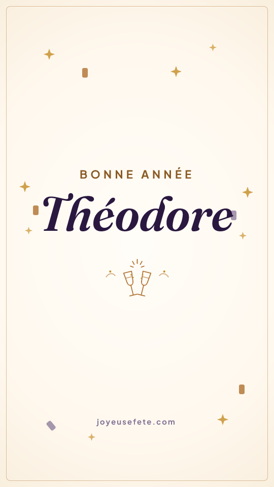Image « Bonne année Théodore » au format story