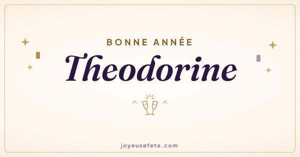 Image « Bonne année Theodorine » au format large